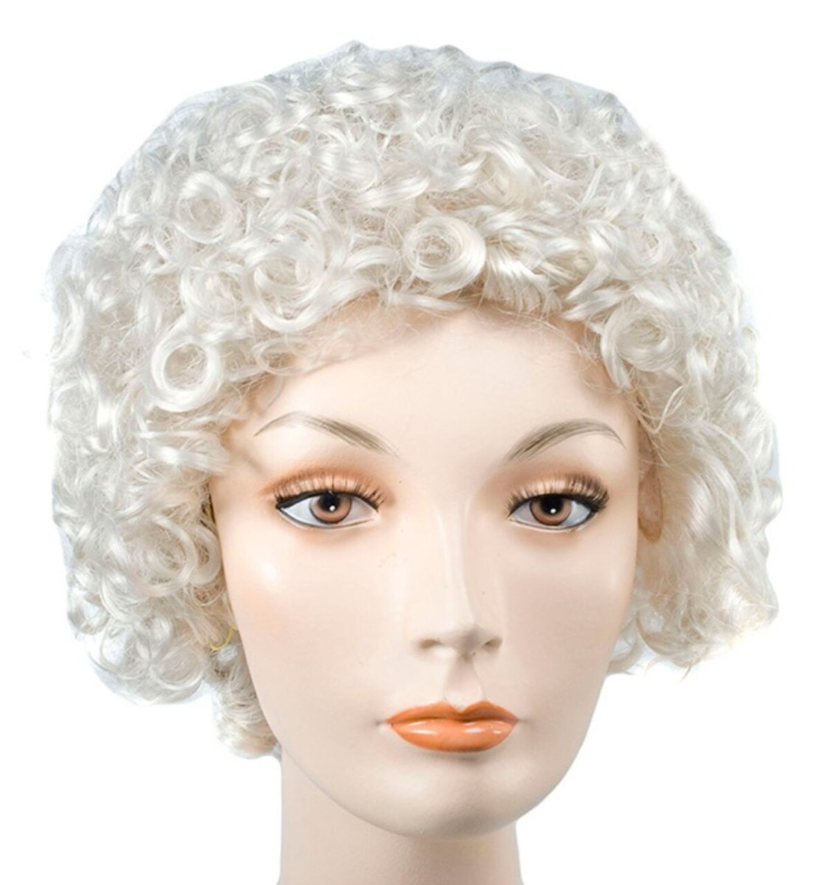The Costume Center Brown Full Curly Unisex Adult Halloween Wig Costume Accessory